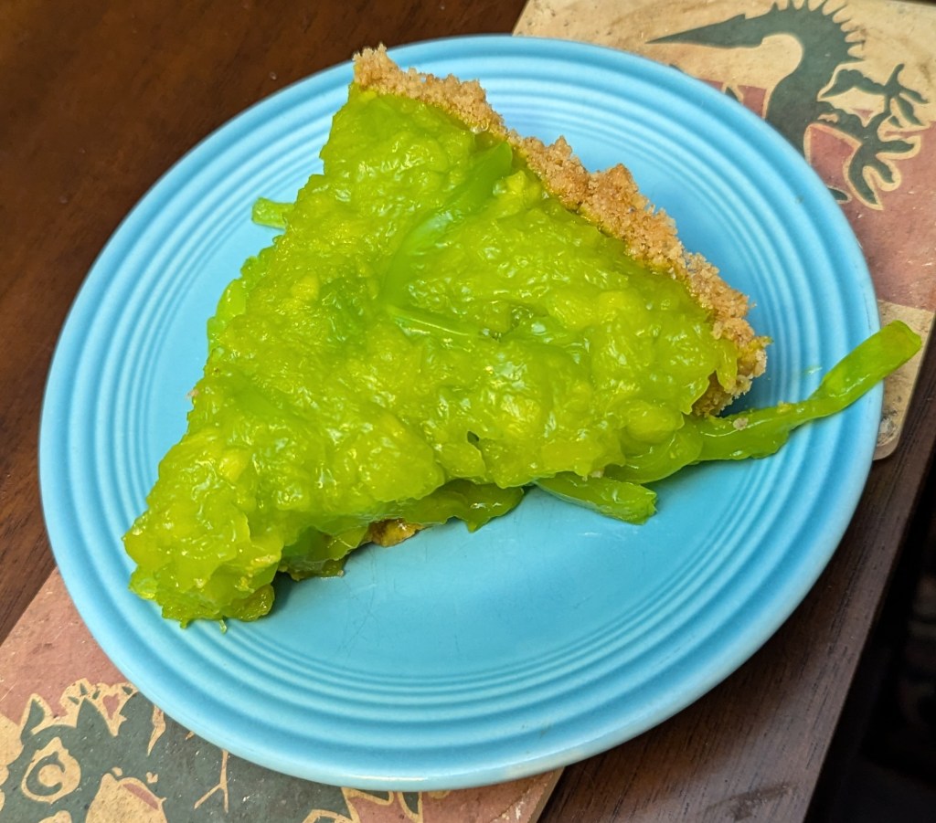 pineapple pandan pie by the slice