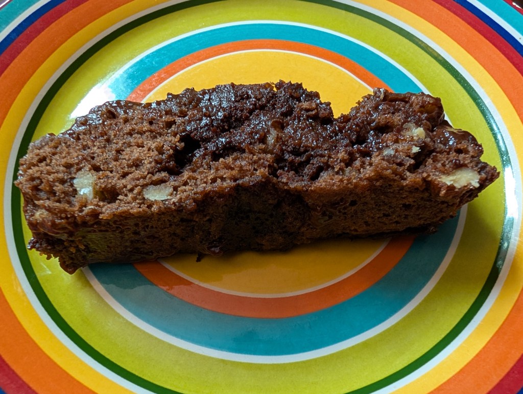 A slice of this chocolate pudding