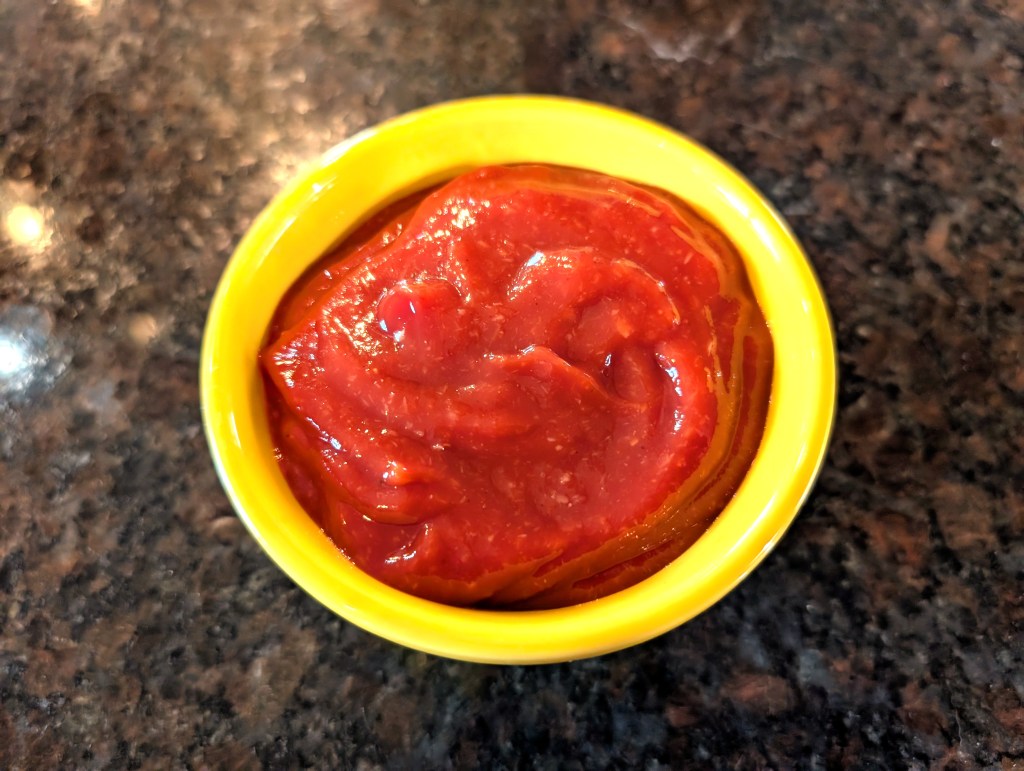 Just a small bowl of cocktail sauce
